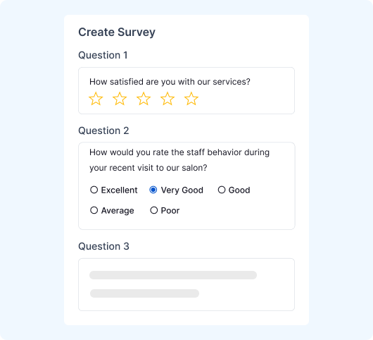 Customizable Feedback Surveys