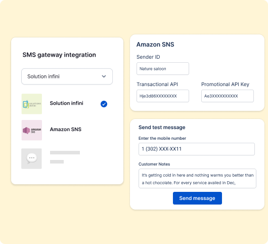 SMS Gateway Integration