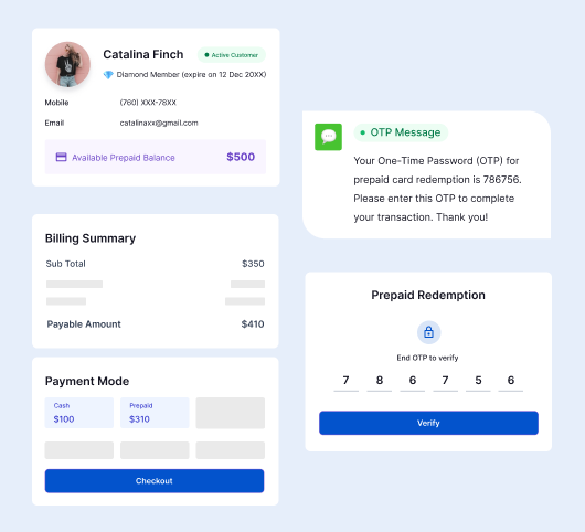 OTP Verification for Client Credit Redemption