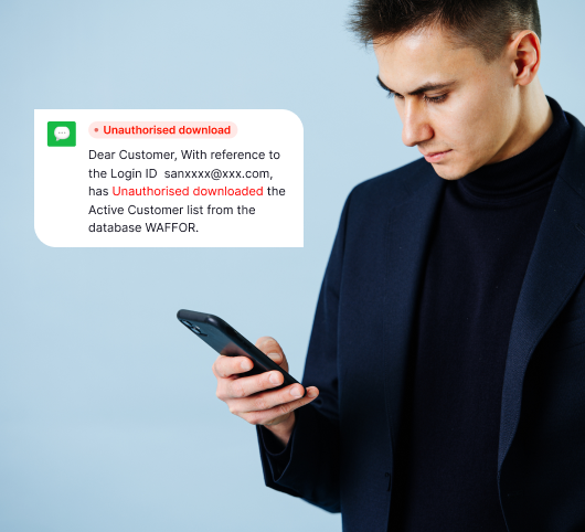 Unauthorised Download Alerts