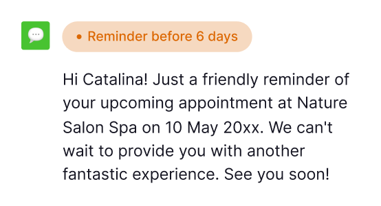reminder message