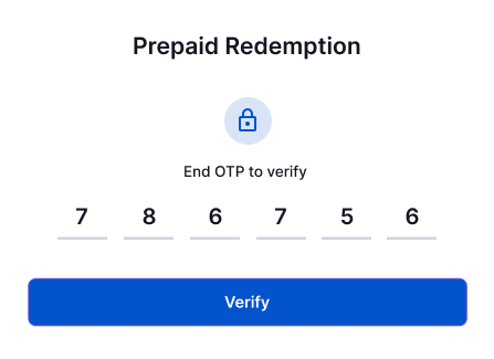 prepaid redemption