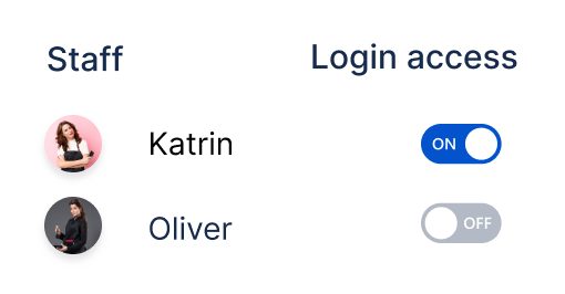 staff login access