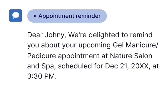 appointment reminder