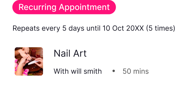 recurring appointments