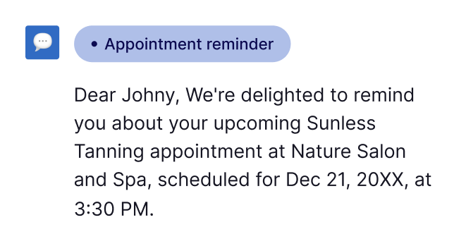 appointment reminder